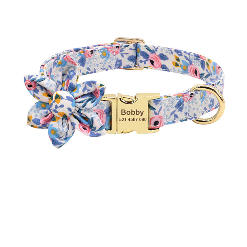 Collier de chien imprimé à la mode collier de chien en Nylon personnalisé colliers de chat de chiot de compagnie personnalisés colliers d'étiquette d'identification gravés accessoires de chien