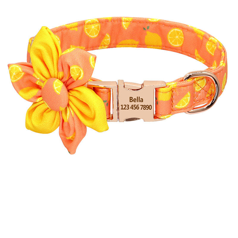 Collier de chien imprimé à la mode collier de chien en Nylon personnalisé colliers de chat de chiot de compagnie personnalisés colliers d'étiquette d'identification gravés accessoires de chien