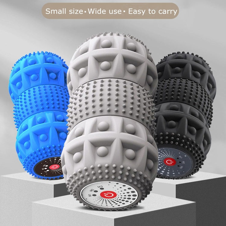 Rouleau électrique en mousse pour tissus profonds, boule de Massage vibrante pour récupération sportive