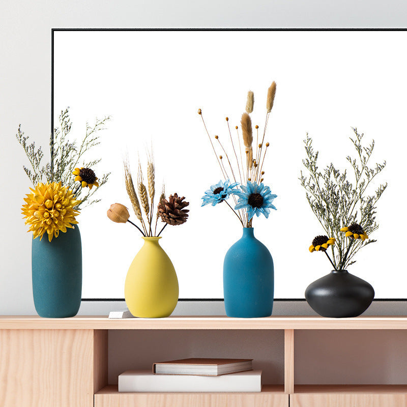 Vases en céramique créatifs pour accessoires de décoration de salon