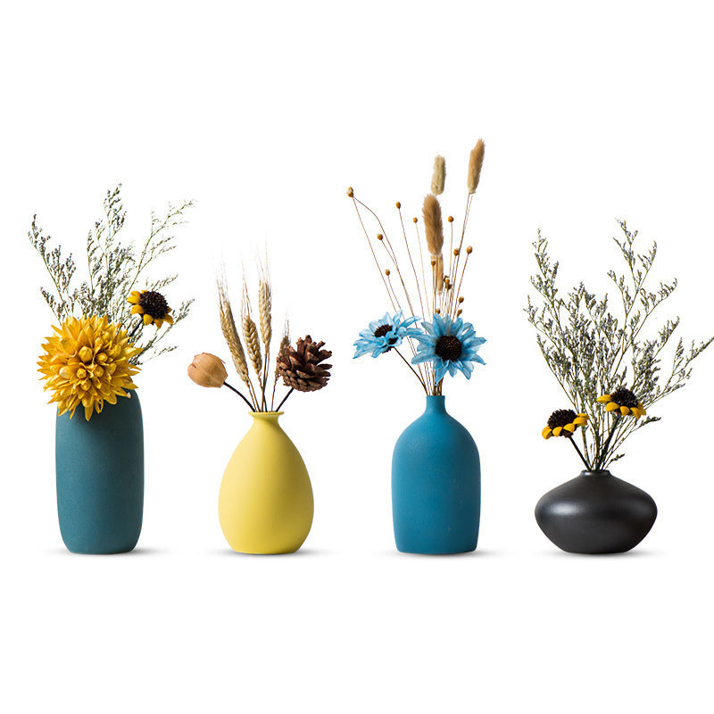 Vases en céramique créatifs pour accessoires de décoration de salon