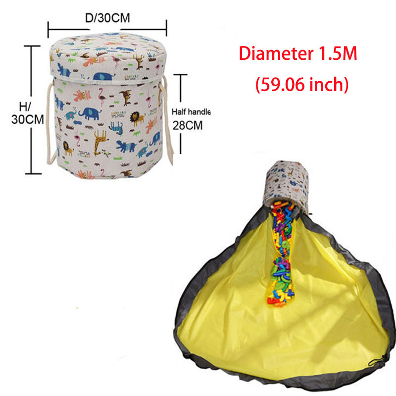 Sac de rangement portable pour jouets d'enfants