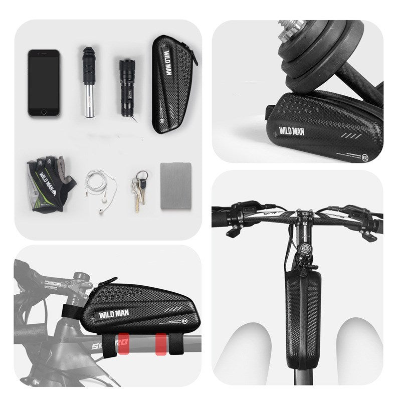 Sac de selle de vélo de route à coque rigide, accessoires d'équipement d'équitation de VTT
