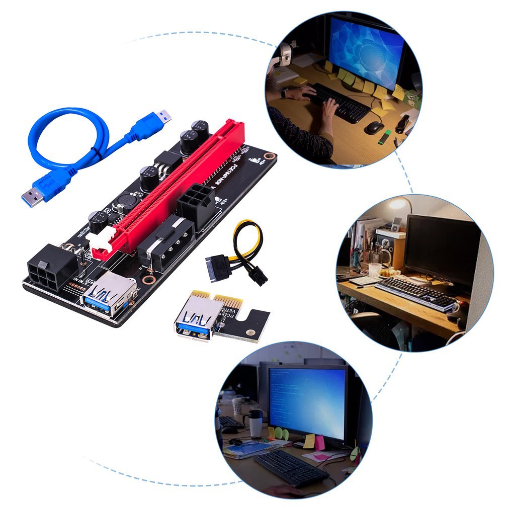 Spot PCI-E transfer Card PCIE1X To 16X Graphics Card