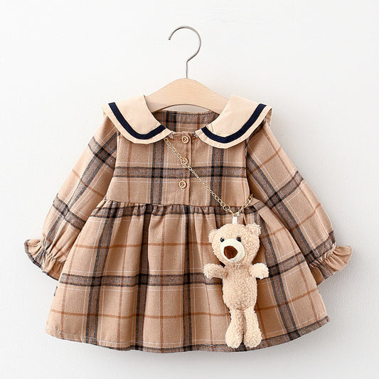 Robe à manches longues pour bébé fille, printemps et automne