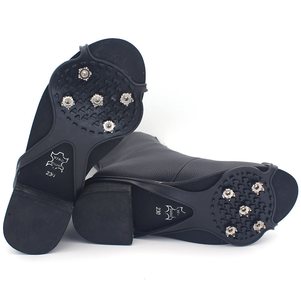 Pince à glace unisexe à 5 dents pour hommes, pour chaussures, Crampons, Crampons pour Crampons de neige, couvertures antidérapantes d'escalade et de randonnée