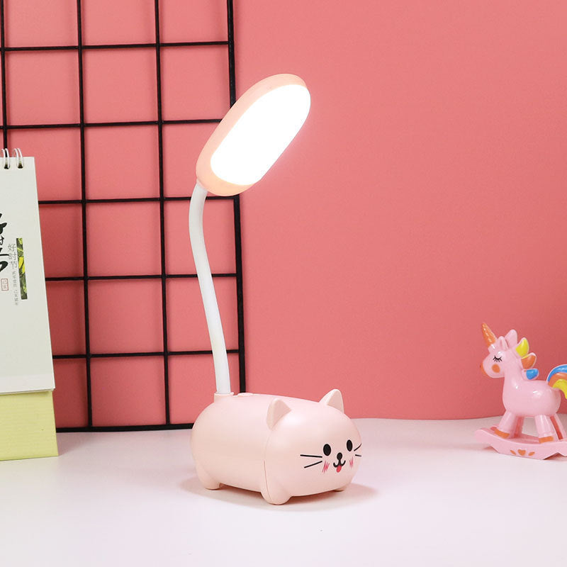 LED dessin animé mignon tuyau pour animaux de compagnie veilleuse pliante USB charge