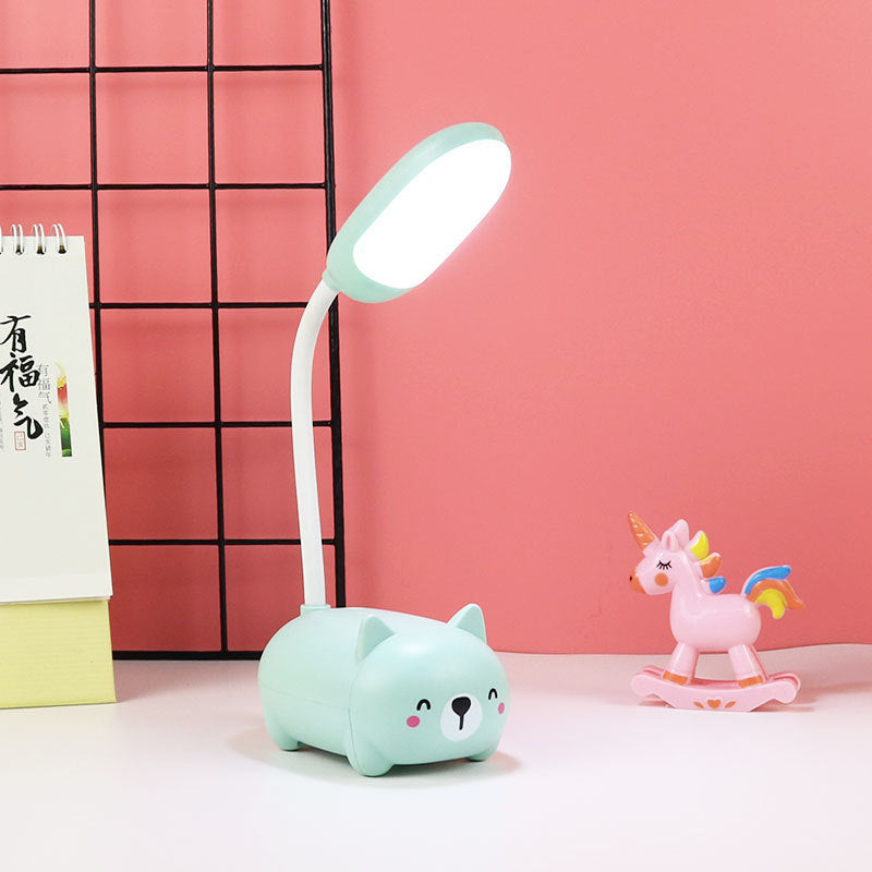 LED dessin animé mignon tuyau pour animaux de compagnie veilleuse pliante USB charge