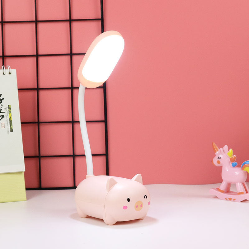 LED dessin animé mignon tuyau pour animaux de compagnie veilleuse pliante USB charge