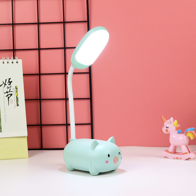 LED dessin animé mignon tuyau pour animaux de compagnie veilleuse pliante USB charge