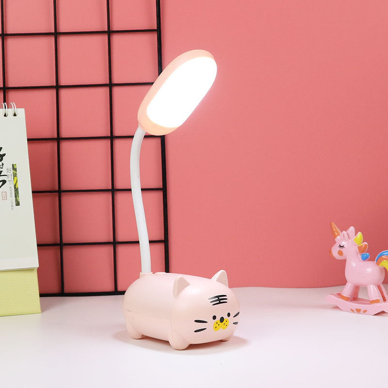 LED dessin animé mignon tuyau pour animaux de compagnie veilleuse pliante USB charge