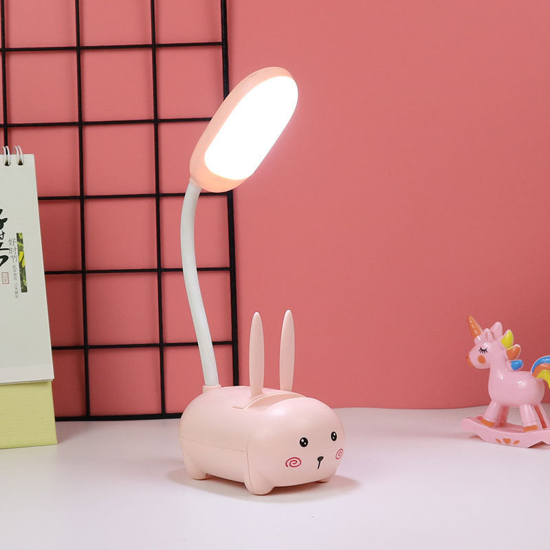 LED dessin animé mignon tuyau pour animaux de compagnie veilleuse pliante USB charge
