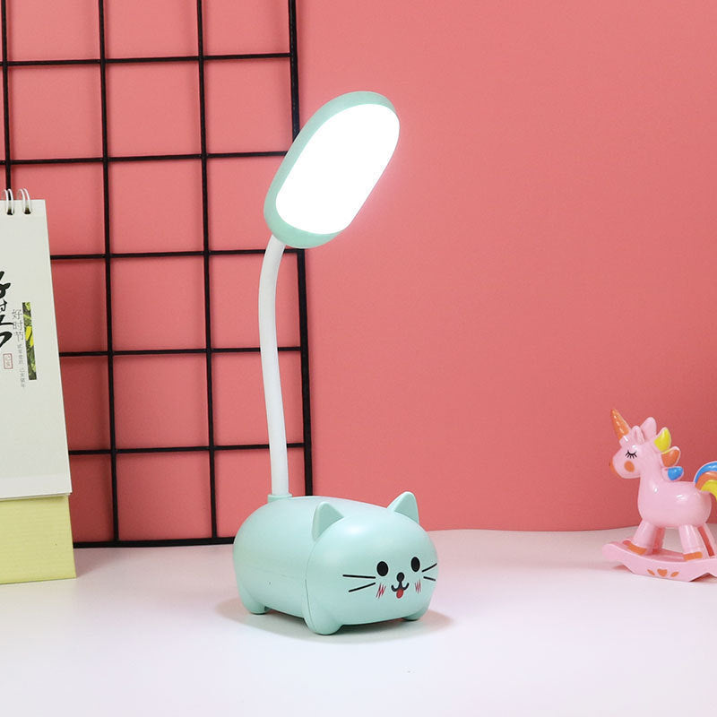 LED dessin animé mignon tuyau pour animaux de compagnie veilleuse pliante USB charge