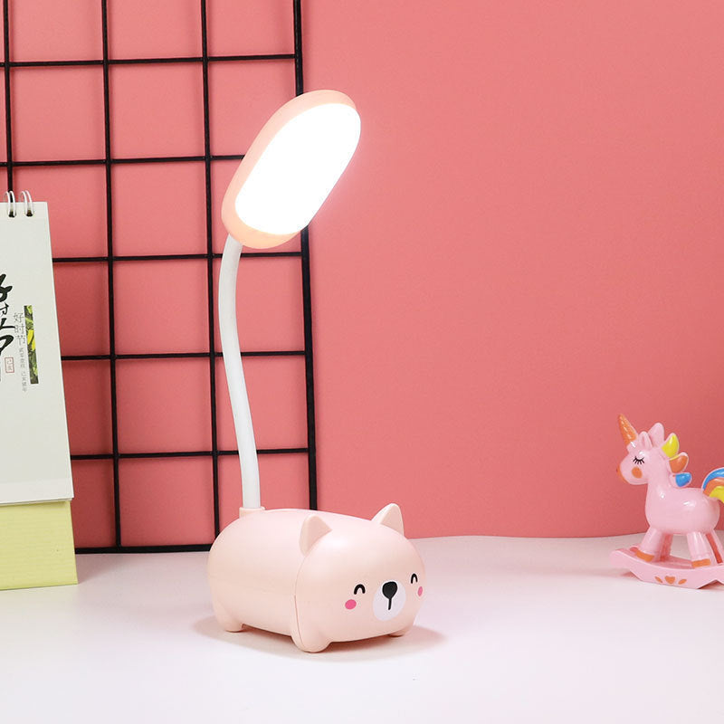 LED dessin animé mignon tuyau pour animaux de compagnie veilleuse pliante USB charge