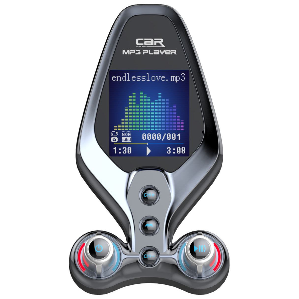 BT26 Lecteur MP3 Bluetooth mains libres Transmetteur FM pour voiture