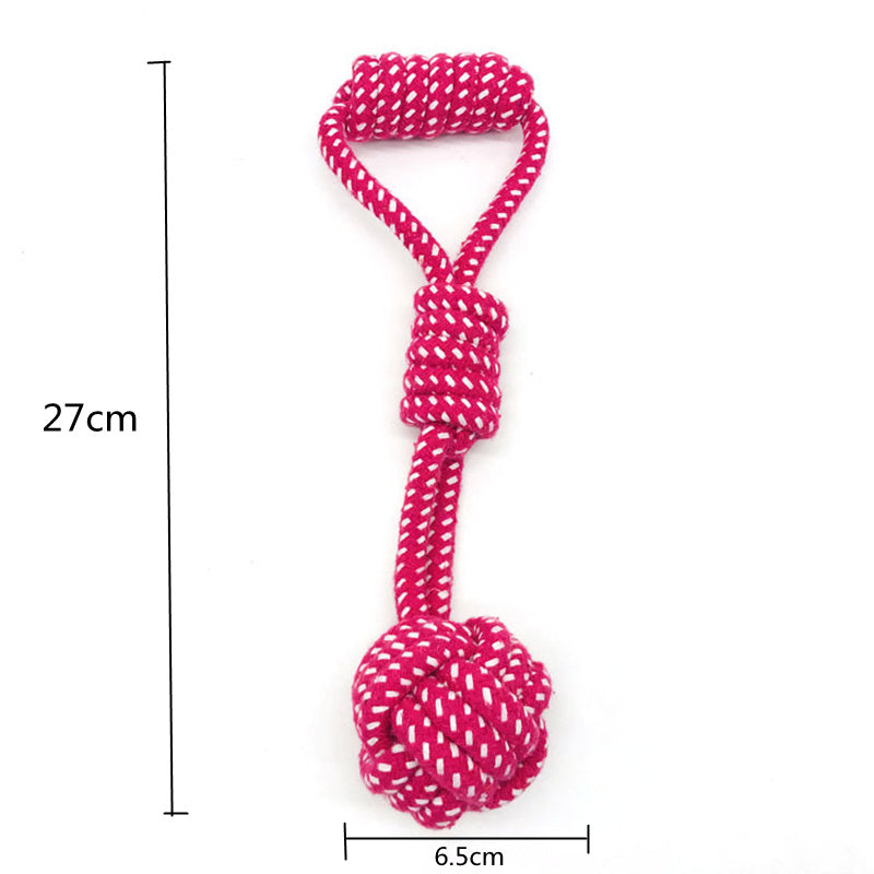 Boule de corde pour animaux de compagnie, jouet molaire en corde de coton