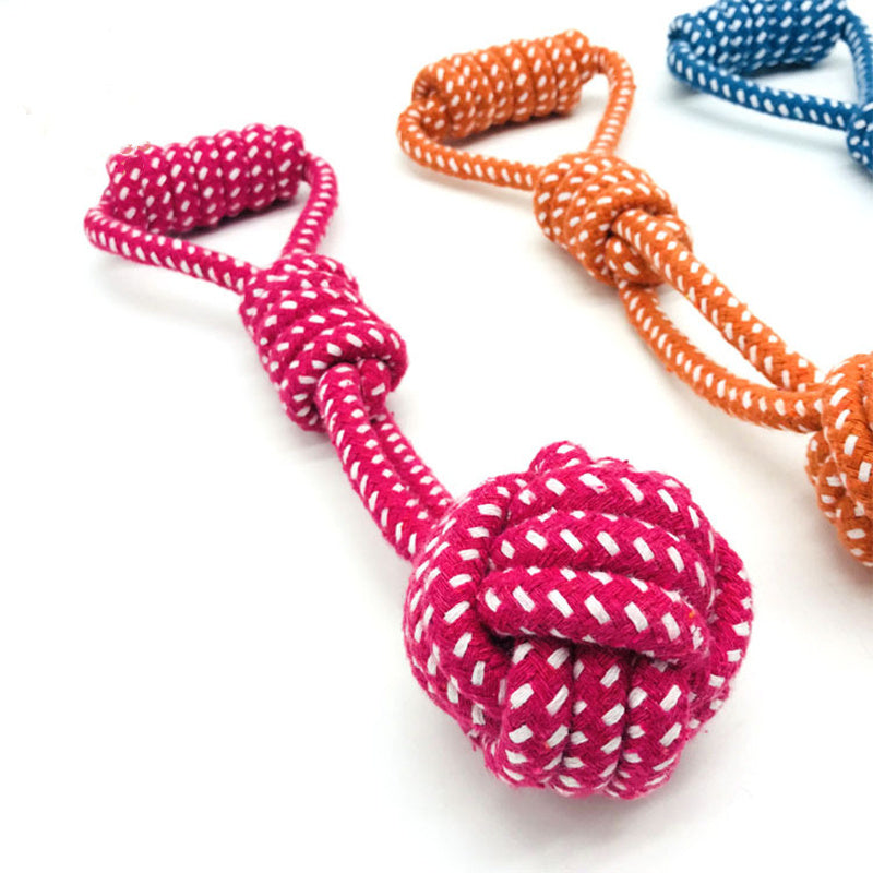 Boule de corde pour animaux de compagnie, jouet molaire en corde de coton
