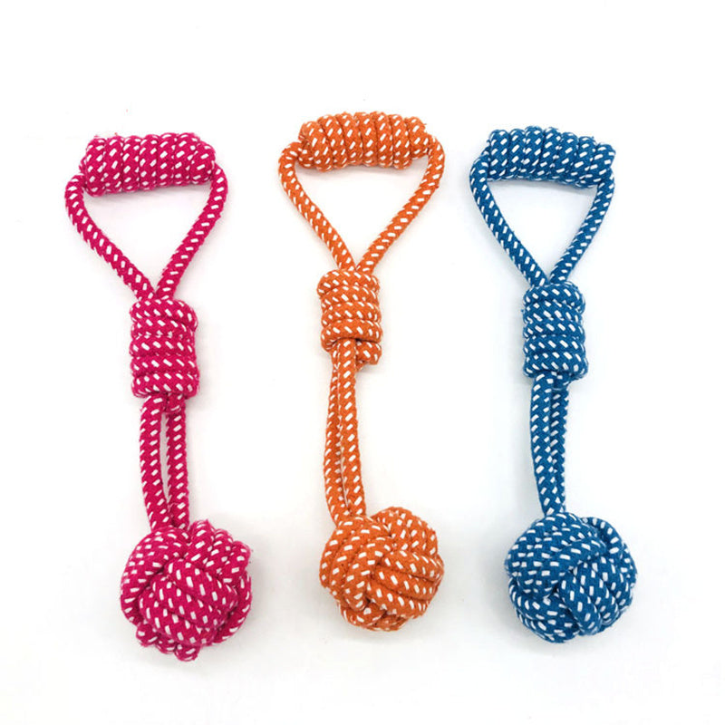 Boule de corde pour animaux de compagnie, jouet molaire en corde de coton