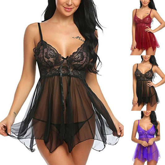 Lencería sexy Camisón con abertura delantera y lencería sexy