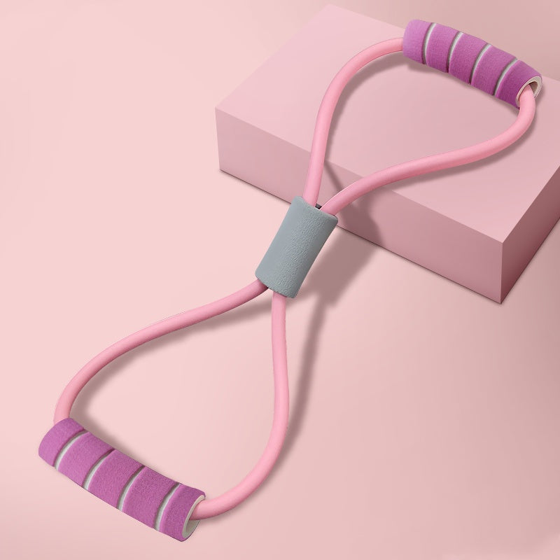 Équipement de forme physique de bras d'exercice de ceinture extensible de corde élastique en forme de huit