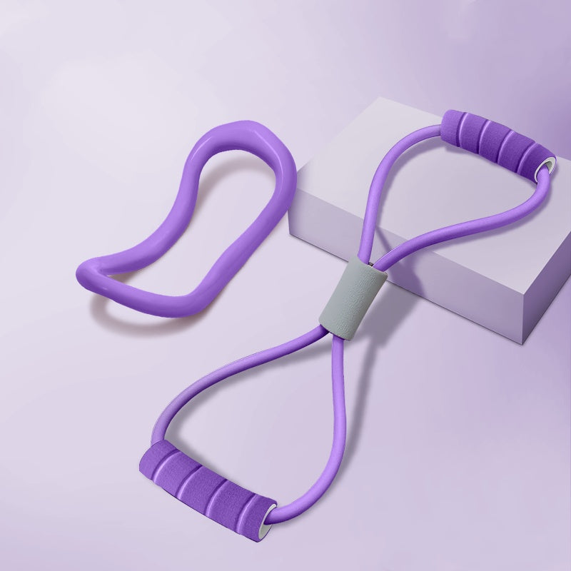 Équipement de forme physique de bras d'exercice de ceinture extensible de corde élastique en forme de huit
