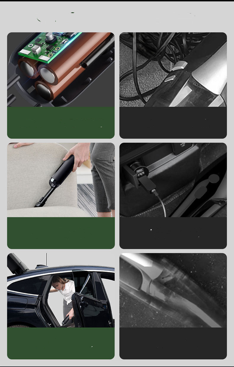 Mini wireless Car Home Dual-Use Portable Large Suction Handheld Vacuum Cleaner