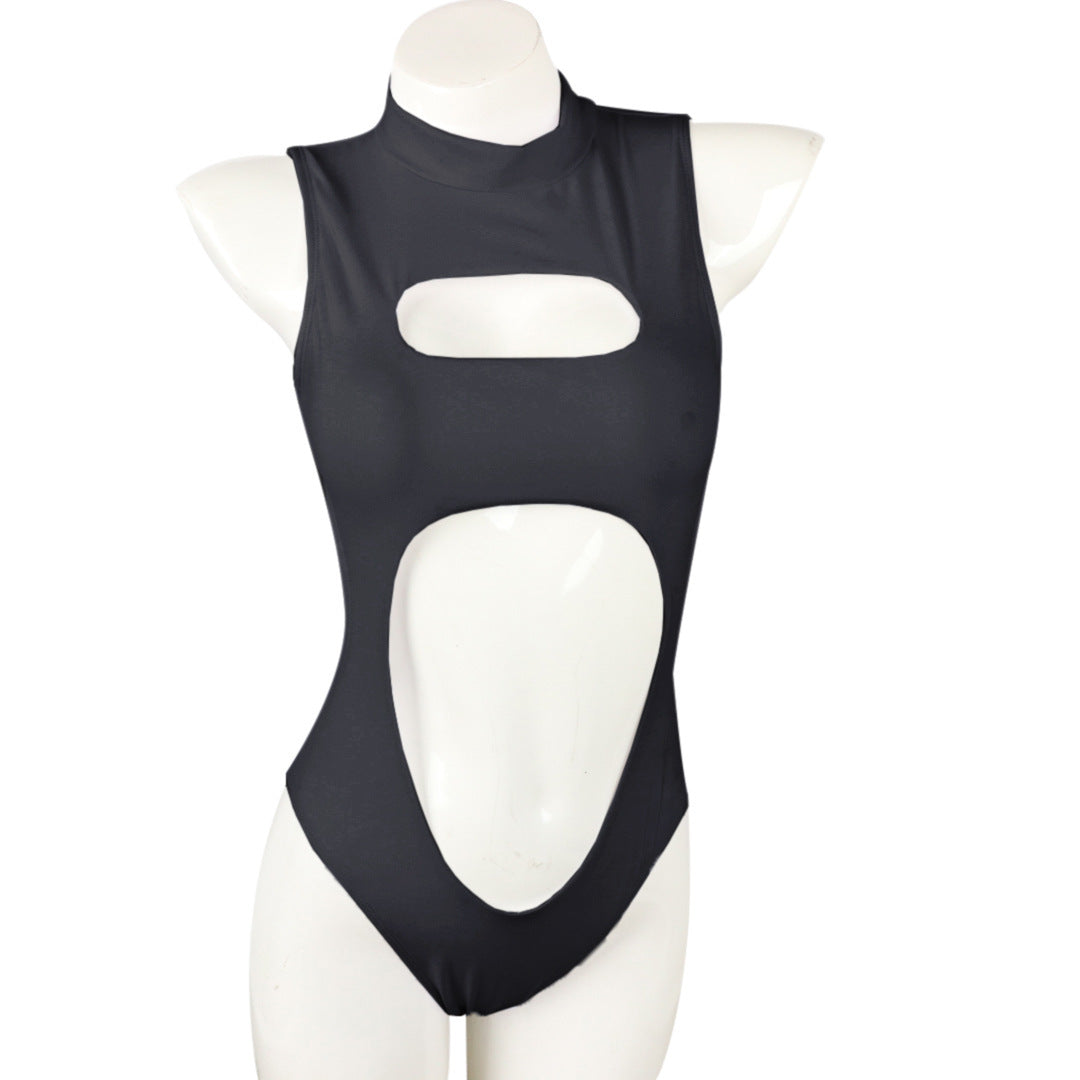 Maillot de bain une pièce à fermeture éclair pour femme