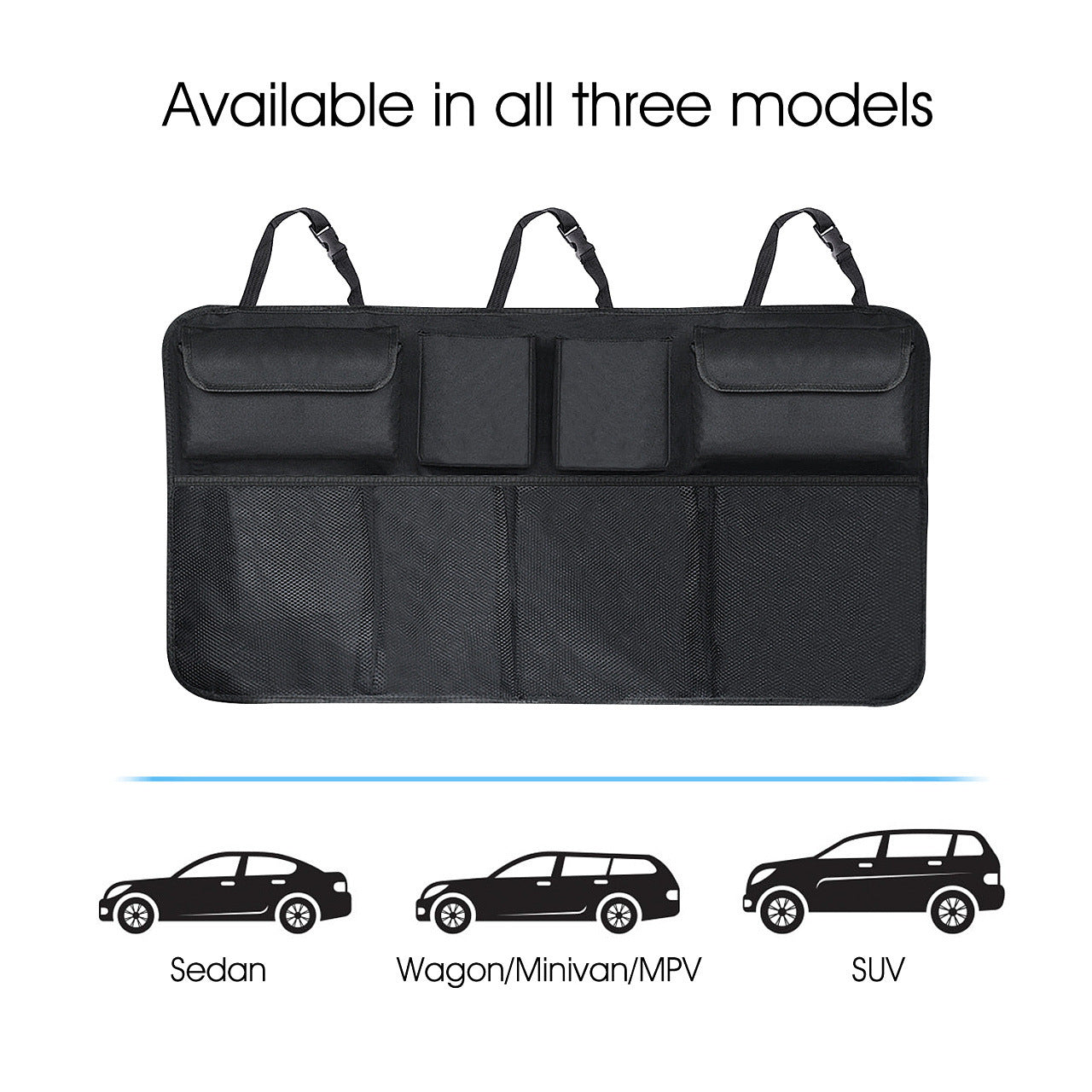 Sac de rangement de sac suspendu de stockage de coffre pliable de voiture