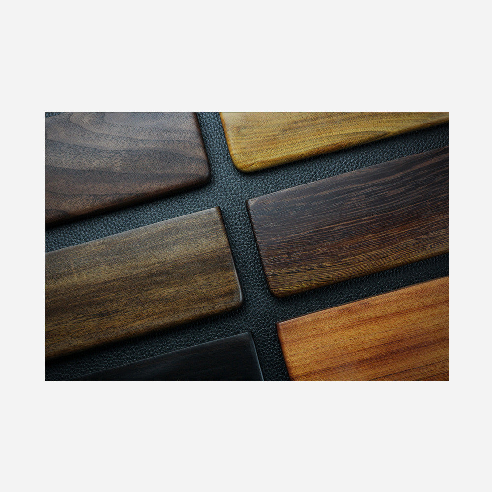 Reposamanos de madera maciza para teclado mecánico