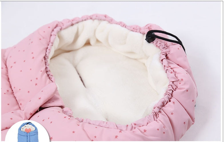 Sac de couchage pour bébé, poussette d'hiver, coupe-vent épais, sacs de couchage pour nourrissons, enveloppes en fauteuil roulant