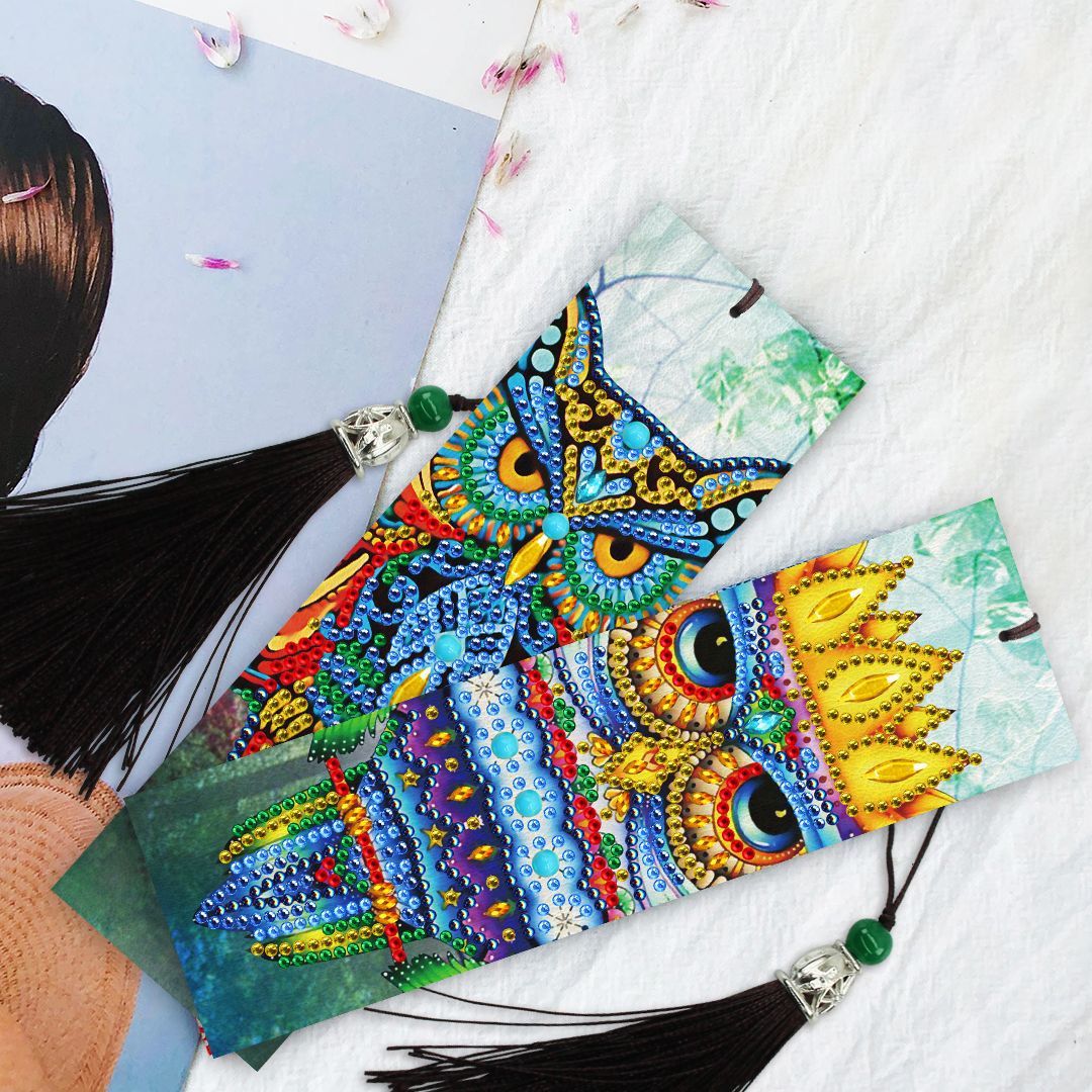 Nouveau 5d signet diamant peinture bricolage signet avec pendentif