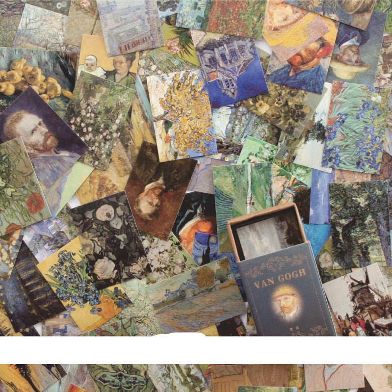 Papel de mensaje de material de collage de cuenta de mano de estilo retro