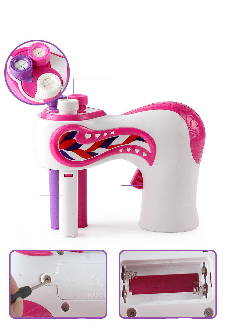 Niños perezosos cabello trenzado y juguetes para jugar a las casitas