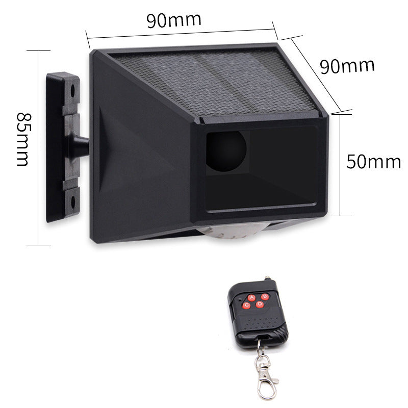 Lampe d'alarme solaire à télécommande à détection de corps infrarouge