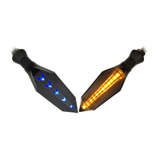 Motorcycle Two-Color LED Flowing Water Arrow Turn Signal