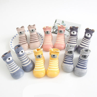 Chaussures d'intérieur pour bébé, chaussures pour tout-petits, chaussettes respirantes et antidérapantes