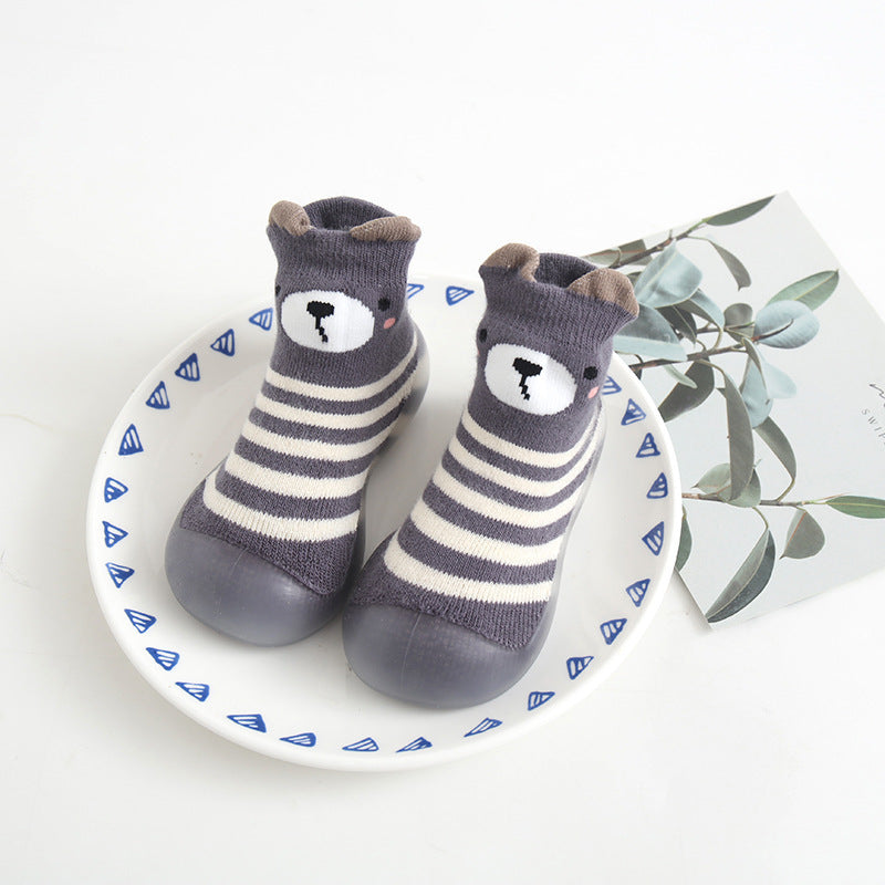 Chaussures d'intérieur pour bébé, chaussures pour tout-petits, chaussettes respirantes et antidérapantes