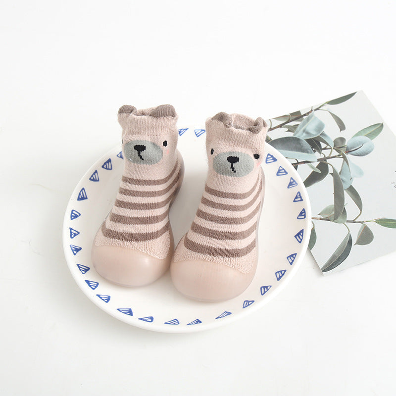 Chaussures d'intérieur pour bébé, chaussures pour tout-petits, chaussettes respirantes et antidérapantes