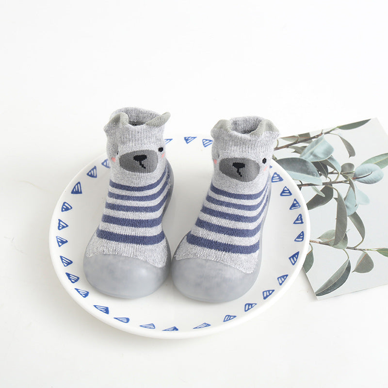 Chaussures d'intérieur pour bébé, chaussures pour tout-petits, chaussettes respirantes et antidérapantes