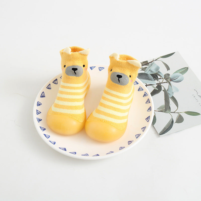 Chaussures d'intérieur pour bébé, chaussures pour tout-petits, chaussettes respirantes et antidérapantes