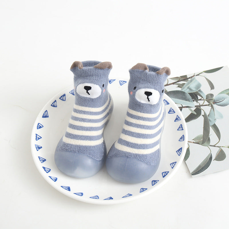 Chaussures d'intérieur pour bébé, chaussures pour tout-petits, chaussettes respirantes et antidérapantes