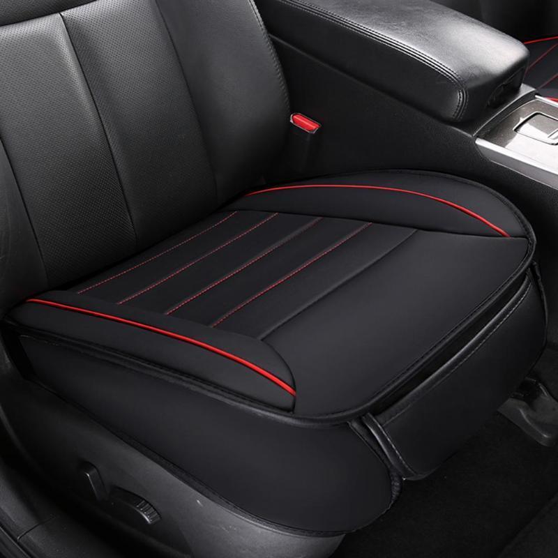 Housse de siège avant de voiture en cuir PU respirant, tapis antidérapant Fou
