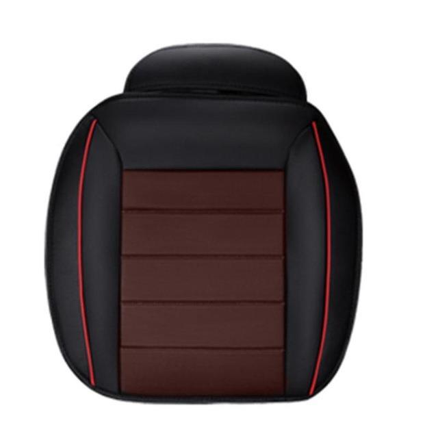 Housse de siège avant de voiture en cuir PU respirant, tapis antidérapant Fou