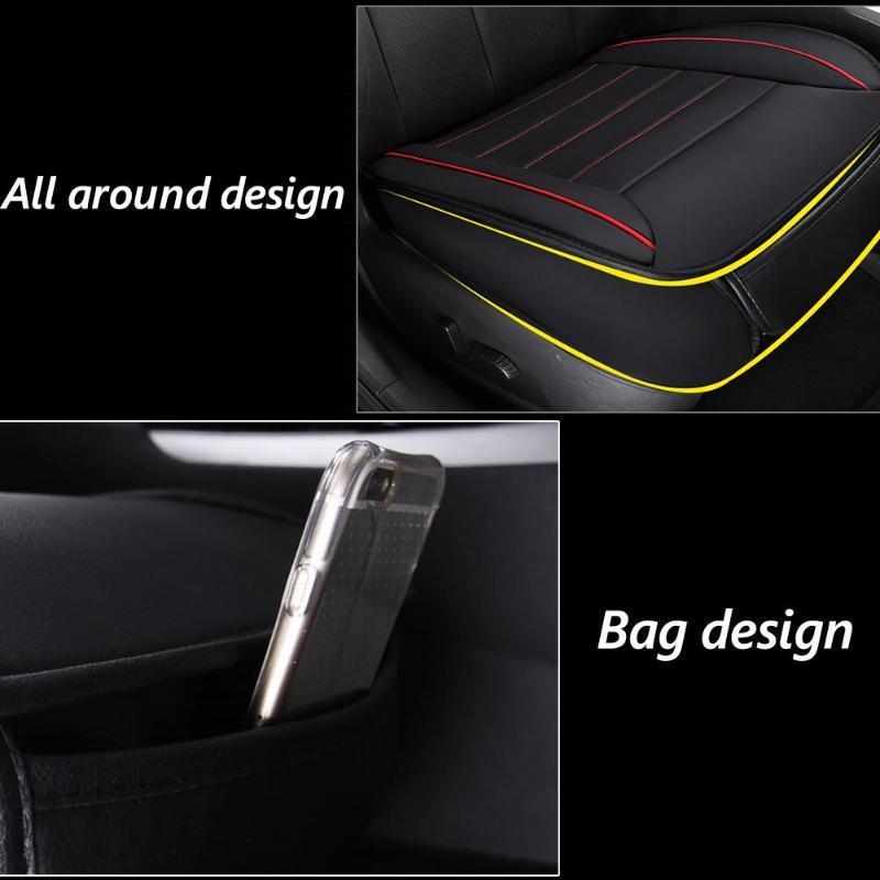 Housse de siège avant de voiture en cuir PU respirant, tapis antidérapant Fou