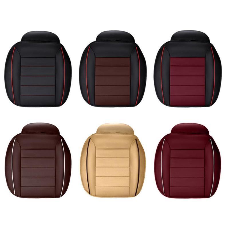 Housse de siège avant de voiture en cuir PU respirant, tapis antidérapant Fou