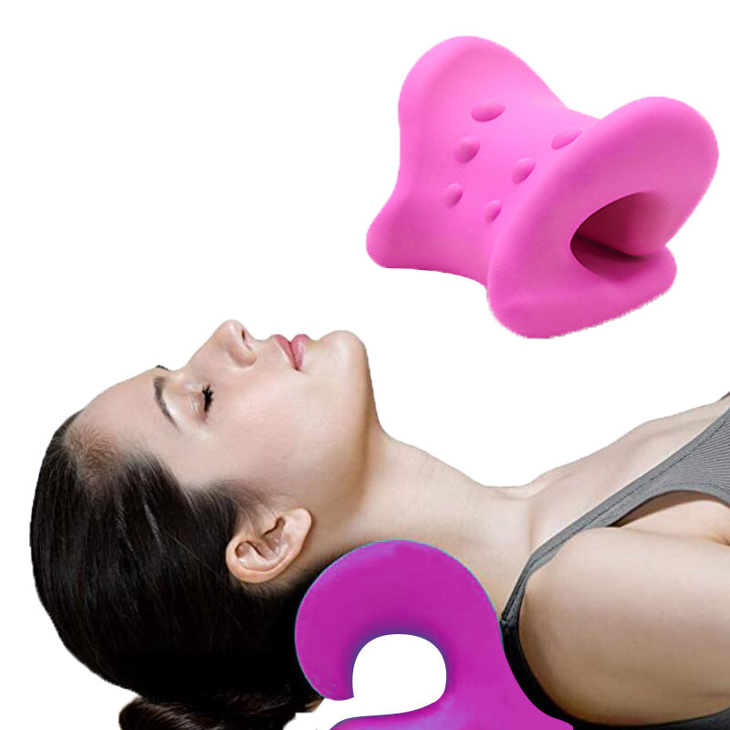 Almohada restauradora para dormir individual, almohada cervical de tracción para masaje