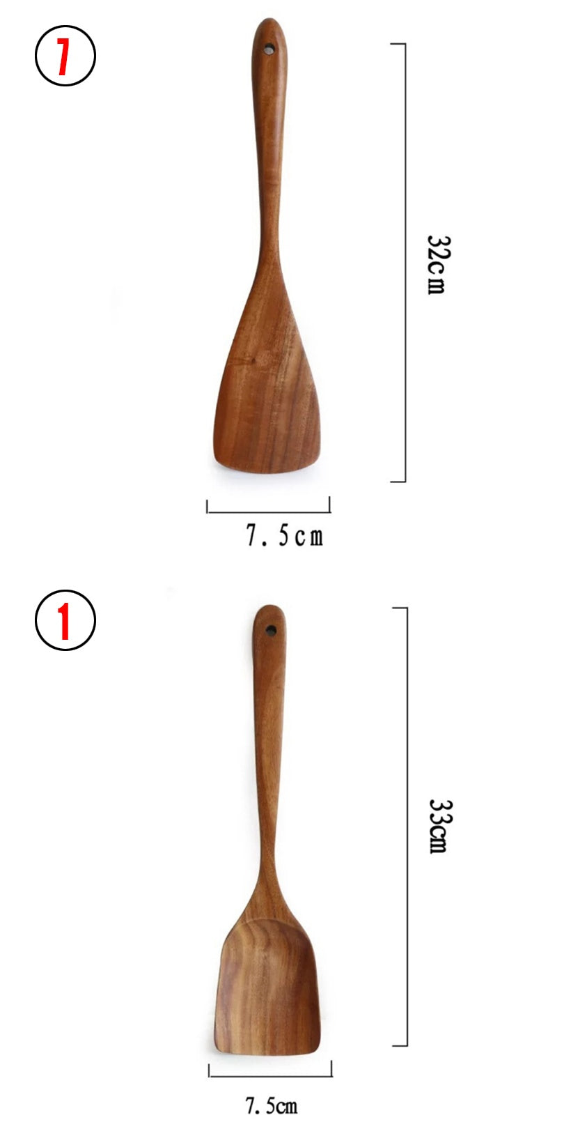 Vaisselle en bois naturel de teck de thaïlande, cuillère louche tourneuse longue passoire à riz écumoire cuillères de cuisine cuillère ensemble d'outils de cuisine