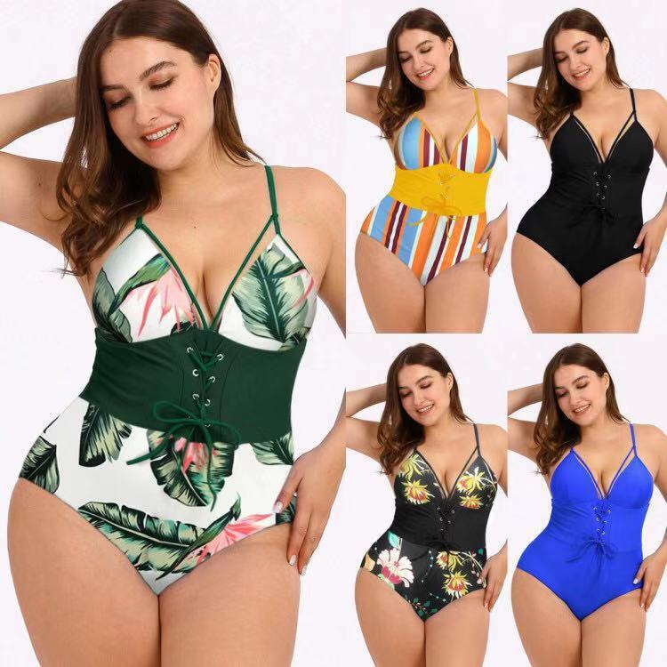 Bikini Femme Grande Taille Imprimé Bouquet Taille