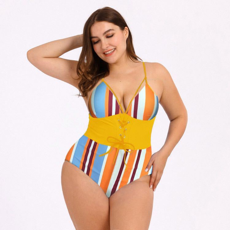 Bikini Femme Grande Taille Imprimé Bouquet Taille
