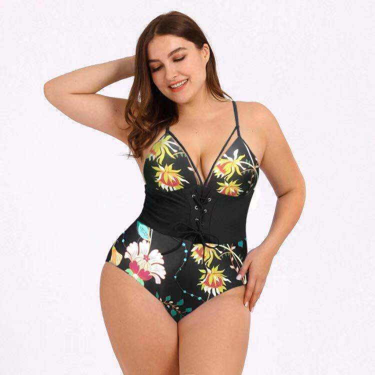 Bikini Femme Grande Taille Imprimé Bouquet Taille